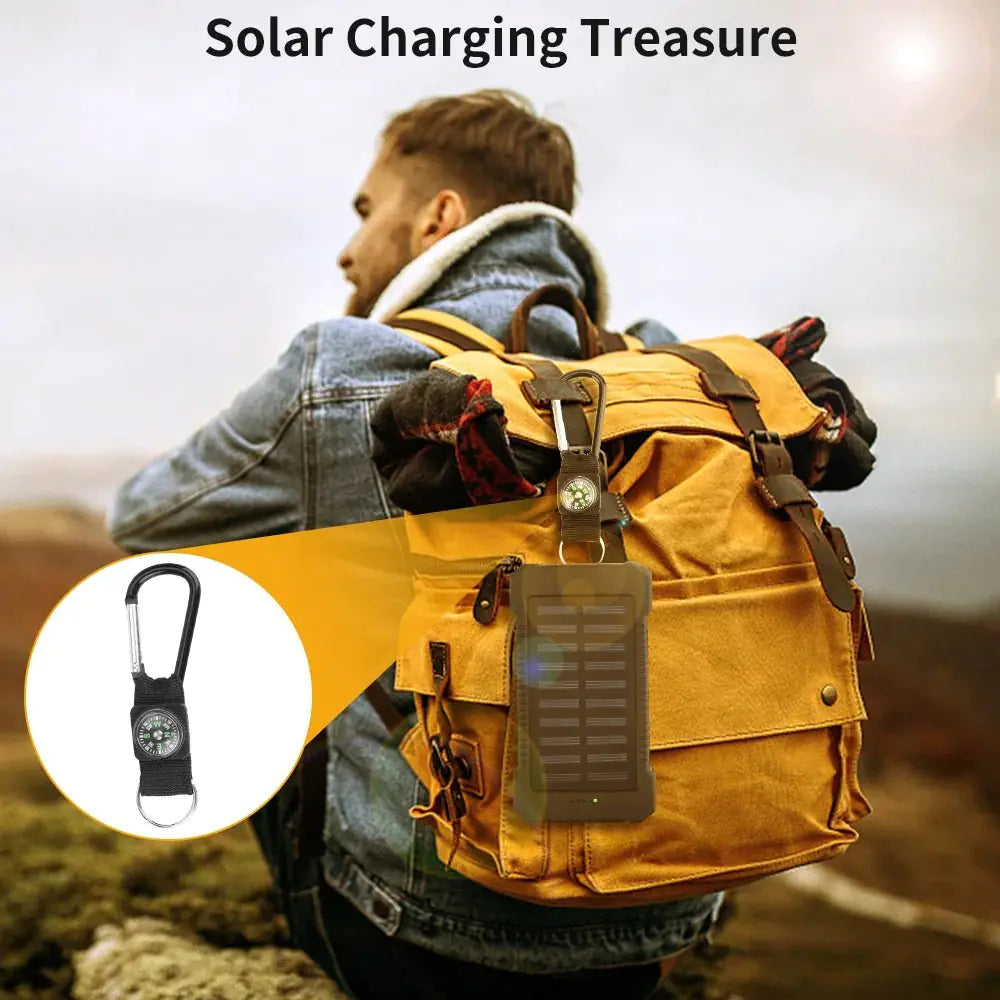 Solar-Powered Survival Bundle: Windproof Arc Lighter & USB Power Bank